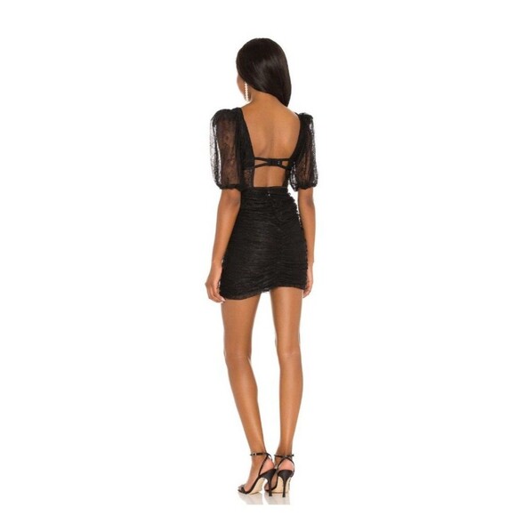 for love & lemons gabrielle puff sleeve mini dress Gabrielle Puff Sleeve Mini Dress